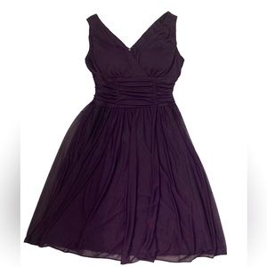 JESSICA HOWARD Womens Purple Sleeveless Below The Knee Formal Dress P 10